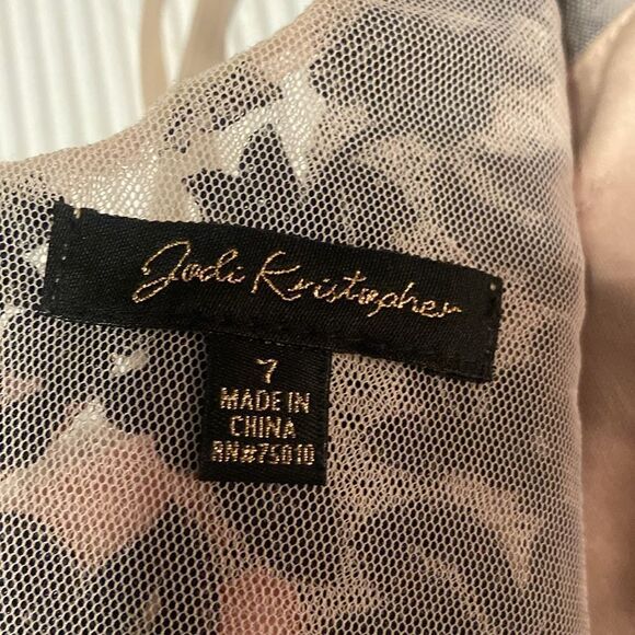 Jodi Kristopher 2 Piece Homecoming Dance Party Halter Dress Size 7 - Picture 6 of 10